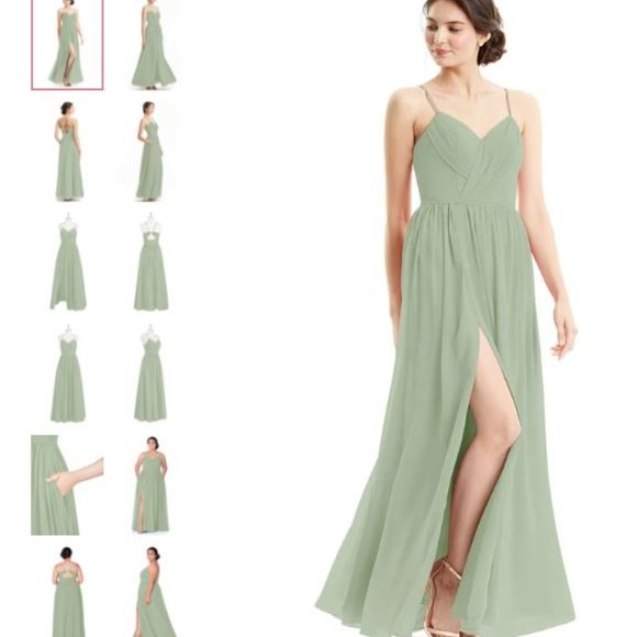 Azazie Dresses & Skirts - Azazie Cora Dusty Sage